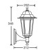 Настенный фонарь уличный 79801S Bl Oasis Light
