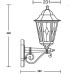 Настенный фонарь уличный PETERSBURG lead GLASS 79801lg Bl Oasis Light