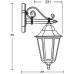 Настенный фонарь уличный PETERSBURG ECONOM 79802E Bl Oasis Light