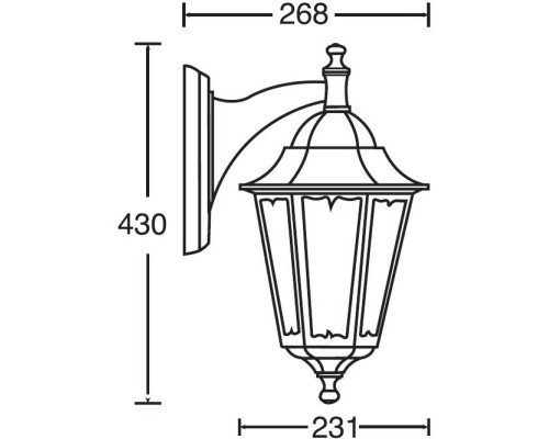Настенный фонарь уличный PETERSBURG M 79802M/04 W Oasis Light Настенный фонарь уличный PETERSBURG M 79802M/04 W Oasis Light