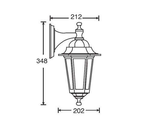 Настенный фонарь уличный 79802S Gb Oasis Light Настенный фонарь уличный 79802S Gb Oasis Light