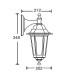 Настенный фонарь уличный 79802S Gb Oasis Light