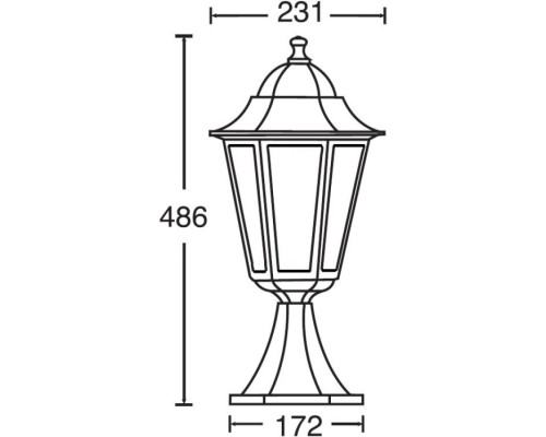 Наземный фонарь PETERSBURG ECONOM 79804E Bl Oasis Light Наземный фонарь PETERSBURG ECONOM 79804E Bl Oasis Light
