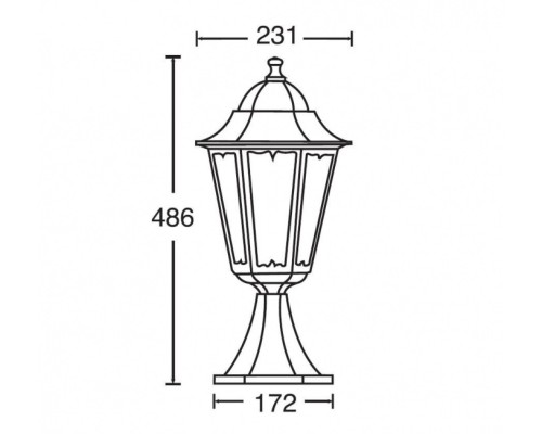 Наземный фонарь 79804M W Oasis Light Наземный фонарь 79804M W Oasis Light