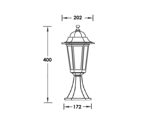Наземный фонарь 79804S Bl Oasis Light Наземный фонарь 79804S Bl Oasis Light