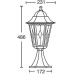 Наземный фонарь PETERSBURG lead GLASS 79804lg Bl Oasis Light