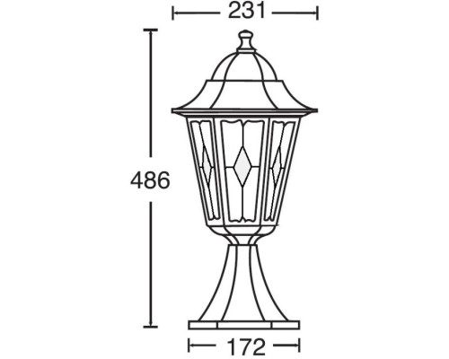 Наземный фонарь PETERSBURG lead GLASS 79804lg Gb Oasis Light Наземный фонарь PETERSBURG lead GLASS 79804lg Gb Oasis Light