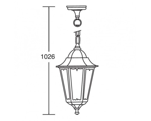 Уличный светильник подвесной  79805M Gb Oasis Light