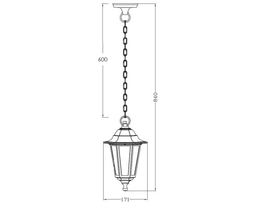 Уличный светильник подвесной PETERSBURG PL 79805P Bl Oasis Light Уличный светильник подвесной PETERSBURG PL 79805P Bl Oasis Light