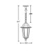 Уличный светильник подвесной 79805S Bl Oasis Light