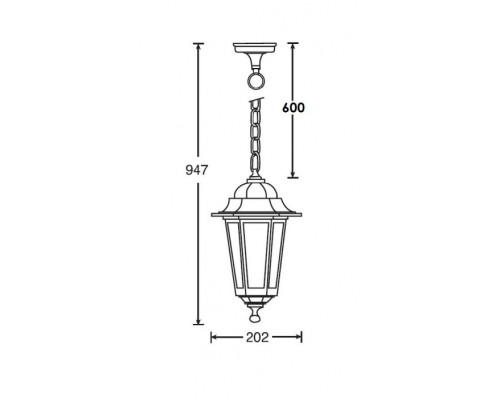 Уличный светильник подвесной 79805S Gb Oasis Light Уличный светильник подвесной 79805S Gb Oasis Light