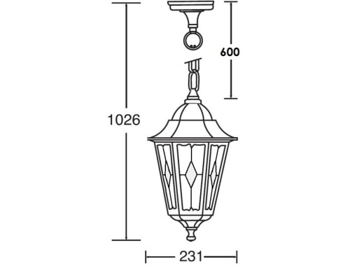 Уличный светильник подвесной PETERSBURG lead GLASS 79805lg Bl Oasis Light Уличный светильник подвесной PETERSBURG lead GLASS 79805lg Bl Oasis Light