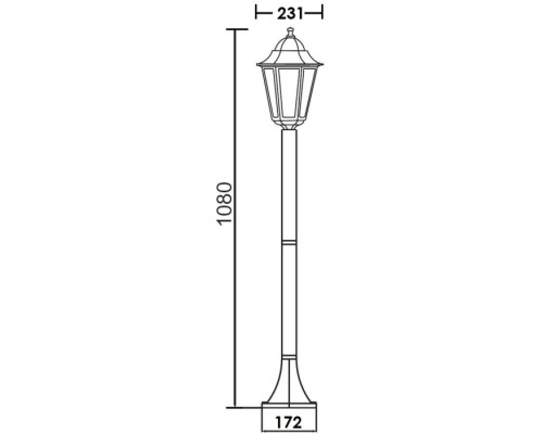Наземный фонарь PETERSBURG ECONOM 79806E Bl Oasis Light Наземный фонарь PETERSBURG ECONOM 79806E Bl Oasis Light