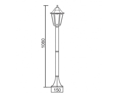 Наземный фонарь 79806M W Oasis Light Наземный фонарь 79806M W Oasis Light