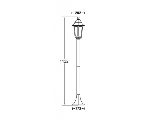 Наземный фонарь 79806S Bl Oasis Light Наземный фонарь 79806S Bl Oasis Light