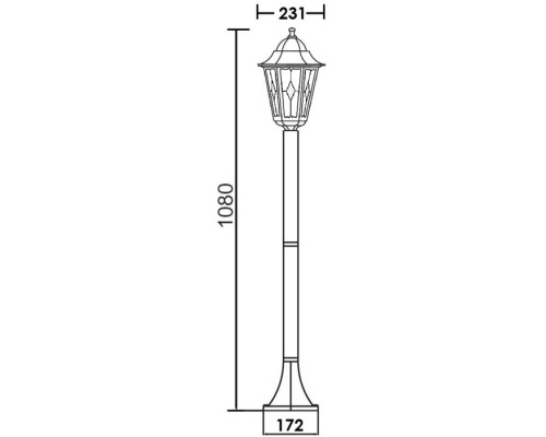 Наземный фонарь PETERSBURG lead GLASS 79806lg Bl Oasis Light Наземный фонарь PETERSBURG lead GLASS 79806lg Bl Oasis Light