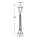 Наземный фонарь PETERSBURG ECONOM 79807E Bl Oasis Light