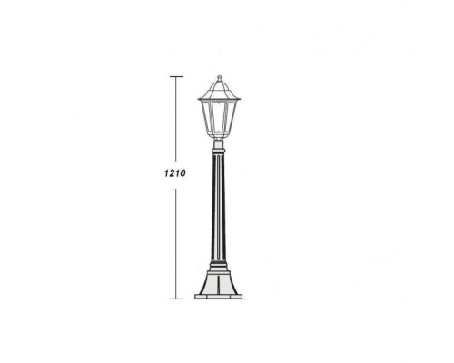 Наземный фонарь 79807M W Oasis Light Наземный фонарь 79807M W Oasis Light