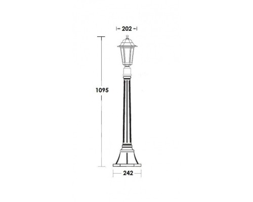 Наземный фонарь  79807S Bl Oasis Light