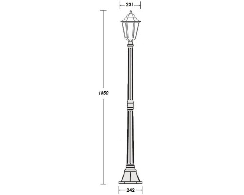 Наземный фонарь PETERSBURG ECONOM 79808E Bl Oasis Light Наземный фонарь PETERSBURG ECONOM 79808E Bl Oasis Light