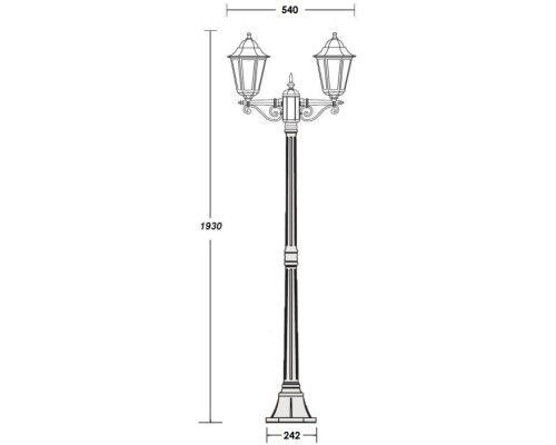 Наземный фонарь PETERSBURG ECONOM 79808EA Bl Oasis Light Наземный фонарь PETERSBURG ECONOM 79808EA Bl Oasis Light