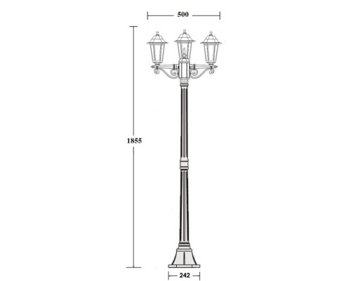 Наземный фонарь PETERSBURG S 79808SB Gb Oasis Light Наземный фонарь PETERSBURG S 79808SB Gb Oasis Light