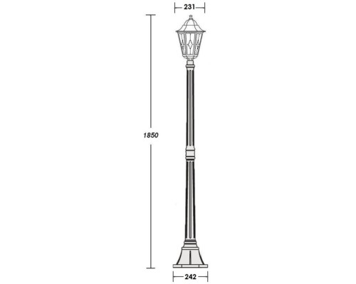 Наземный фонарь PETERSBURG lead GLASS 79808lg Bl Oasis Light Наземный фонарь PETERSBURG lead GLASS 79808lg Bl Oasis Light
