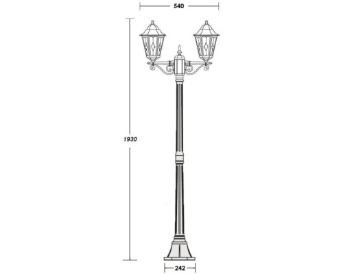 Наземный фонарь PETERSBURG lead GLASS 79808lgA Bl Oasis Light Наземный фонарь PETERSBURG lead GLASS 79808lgA Bl Oasis Light