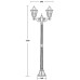 Наземный фонарь PETERSBURG lead GLASS 79808lgA Bl Oasis Light