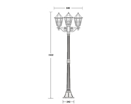 Наземный фонарь PETERSBURG lead GLASS 79808lgB Bl Oasis Light Наземный фонарь PETERSBURG lead GLASS 79808lgB Bl Oasis Light