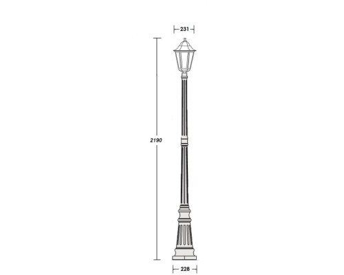 Наземный фонарь PETERSBURG ECONOM 79809E Bl Oasis Light Наземный фонарь PETERSBURG ECONOM 79809E Bl Oasis Light