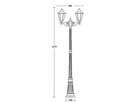 Наземный фонарь PETERSBURG ECONOM 79809EA Bl Oasis Light Наземный фонарь PETERSBURG ECONOM 79809EA Bl Oasis Light