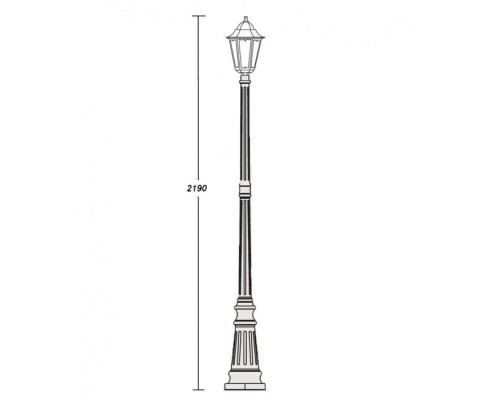 Наземный фонарь 79809M W Oasis Light Наземный фонарь 79809M W Oasis Light
