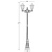 Наземный фонарь PETERSBURG M 79809MA W Oasis Light