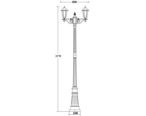 Наземный фонарь PETERSBURG S 79809SA Gb Oasis Light Наземный фонарь PETERSBURG S 79809SA Gb Oasis Light