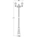 Наземный фонарь PETERSBURG S 79809SA Gb Oasis Light
