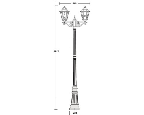 Наземный фонарь PETERSBURG lead GLASS 79809lgA Bl Oasis Light Наземный фонарь PETERSBURG lead GLASS 79809lgA Bl Oasis Light