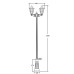 Наземный фонарь PETERSBURG lead GLASS 79810lgA B2 Bl Oasis Light