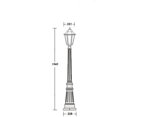Наземный фонарь PETERSBURG ECONOM 79811E Bl Oasis Light Наземный фонарь PETERSBURG ECONOM 79811E Bl Oasis Light