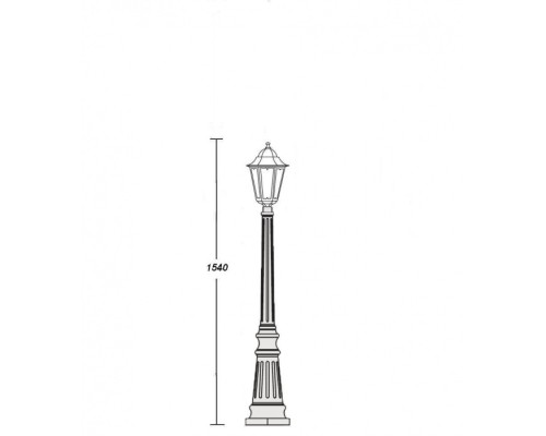 Наземный фонарь 79811M W Oasis Light Наземный фонарь 79811M W Oasis Light