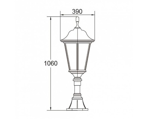 Наземный фонарь 79824 Bl Oasis Light Наземный фонарь 79824 Bl Oasis Light