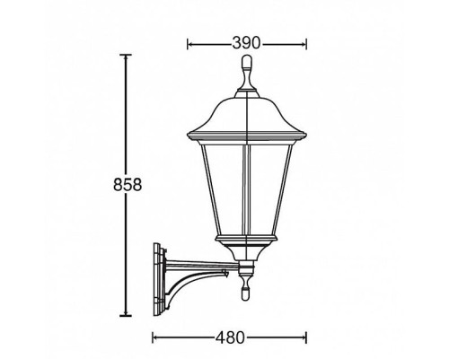 Настенный фонарь уличный 79825 Bl Oasis Light Настенный фонарь уличный 79825 Bl Oasis Light