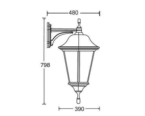 Настенный фонарь уличный 79826 Bl Oasis Light Настенный фонарь уличный 79826 Bl Oasis Light