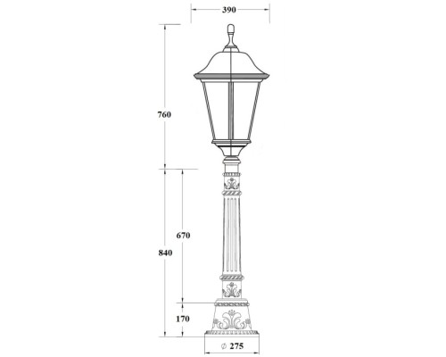 Наземный фонарь BREMEN 79827 Е10 Bl Oasis Light Наземный фонарь BREMEN 79827 Е10 Bl Oasis Light