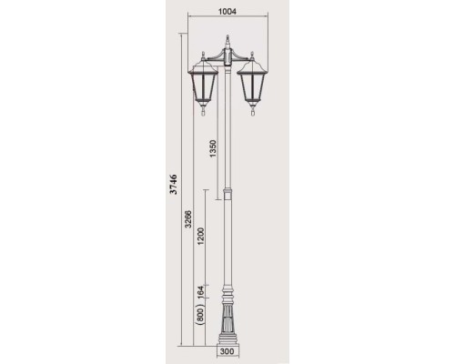 Наземный фонарь BREMEN 79830/DOWN Bl Oasis Light Наземный фонарь BREMEN 79830/DOWN Bl Oasis Light