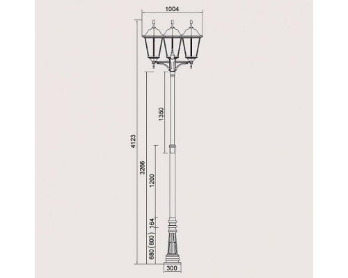 Наземный фонарь 79835 Bl Oasis Light Наземный фонарь 79835 Bl Oasis Light