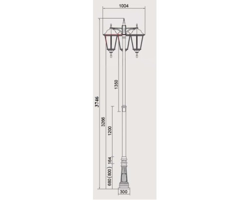 Наземный фонарь BREMEN 79835/DOWN Bl Oasis Light Наземный фонарь BREMEN 79835/DOWN Bl Oasis Light
