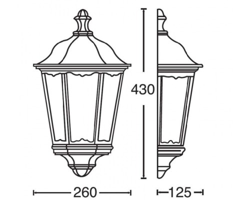 Настенный фонарь уличный 79855 Bl Oasis Light Настенный фонарь уличный 79855 Bl Oasis Light