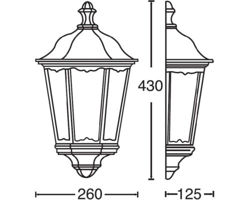 Настенный фонарь уличный PETERSBURG M 79855 Gb Oasis Light Настенный фонарь уличный PETERSBURG M 79855 Gb Oasis Light
