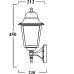 Настенный фонарь уличный QUADRO L 79901L/04 Bl Oasis Light